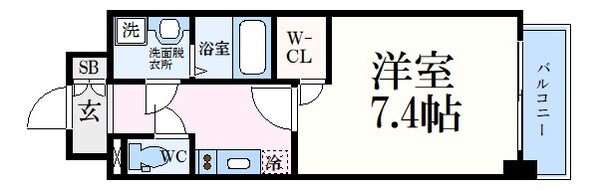 中央市場前駅 徒歩5分 5階の物件間取画像